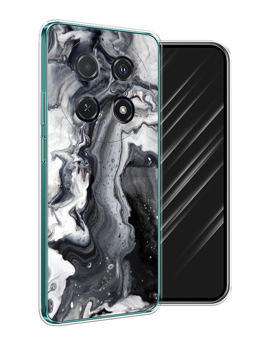 

Чехол Awog на Huawei Nova 12i "Бело-черные сложные полосы", Серый;серебристый;белый, 6123950-1