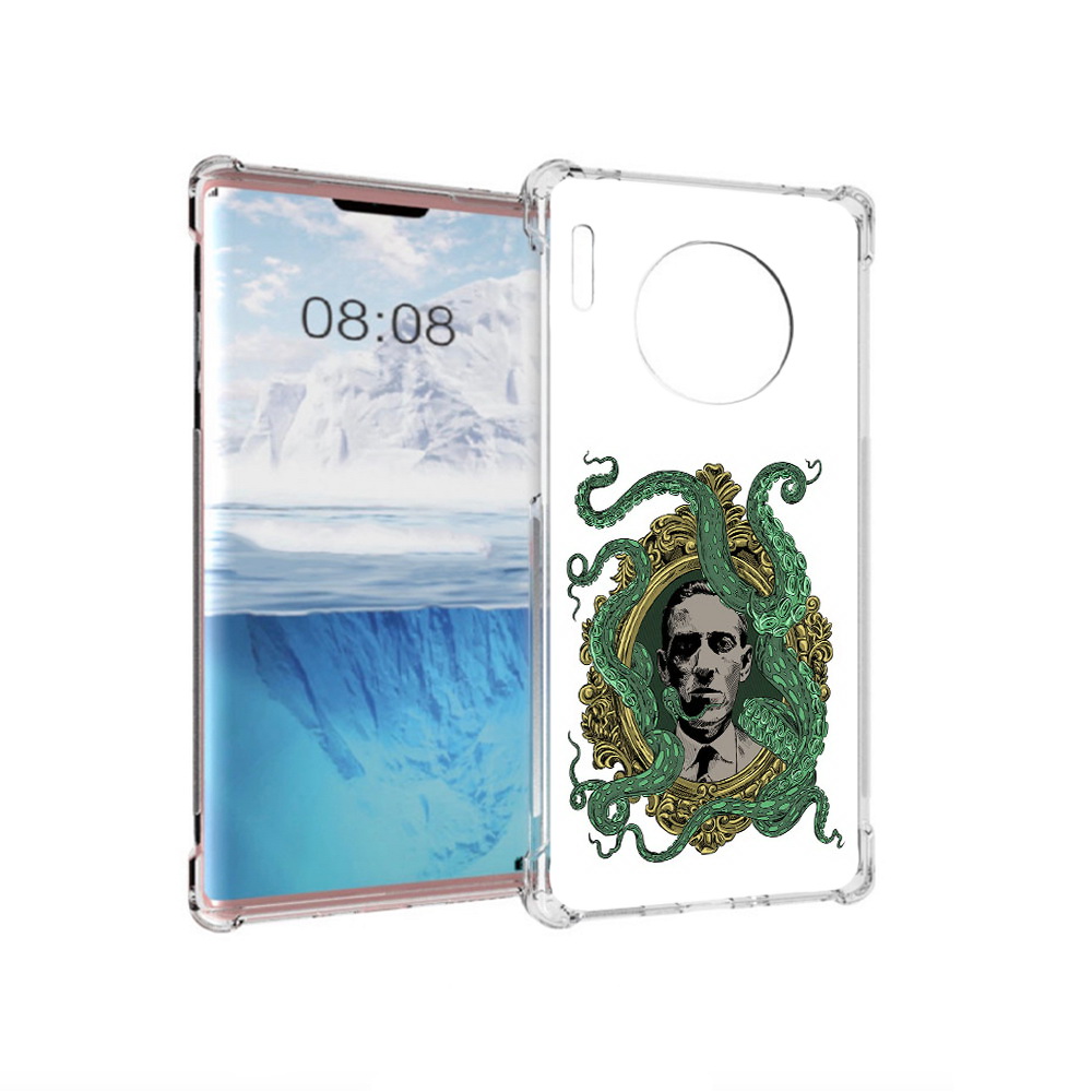 

Чехол MyPads Tocco для Huawei Mate 30 Pro портрет с кракеном, Прозрачный, Tocco