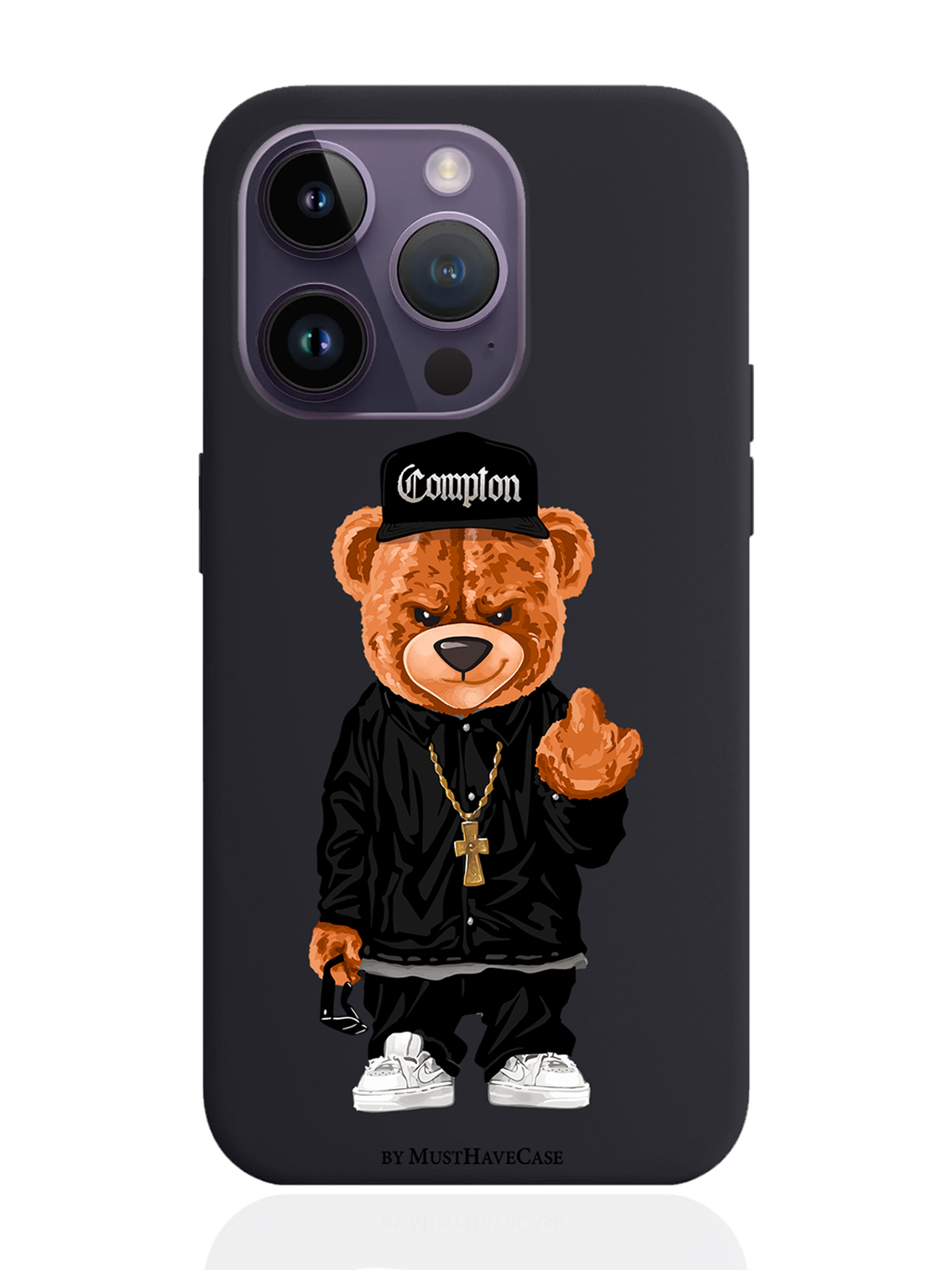 фото Чехол musthavecase для iphone 14 pro мишка compton