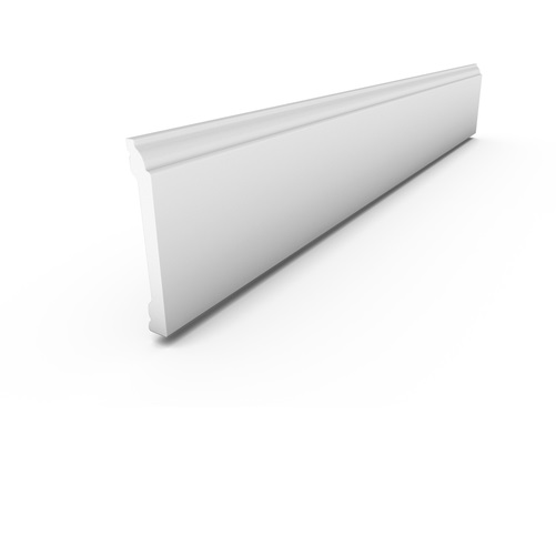 

Плинтус под покраску Damar DP11, Белый, Плинтус под покраску