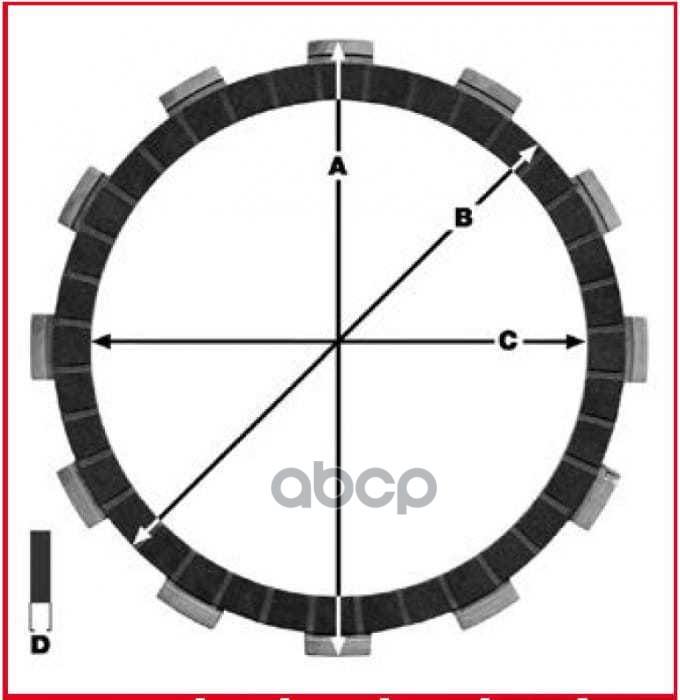 Комплект Фрикционных Дисков Сцепления Rieju Apache 02-03 TRWLucas MCC4397 14680₽