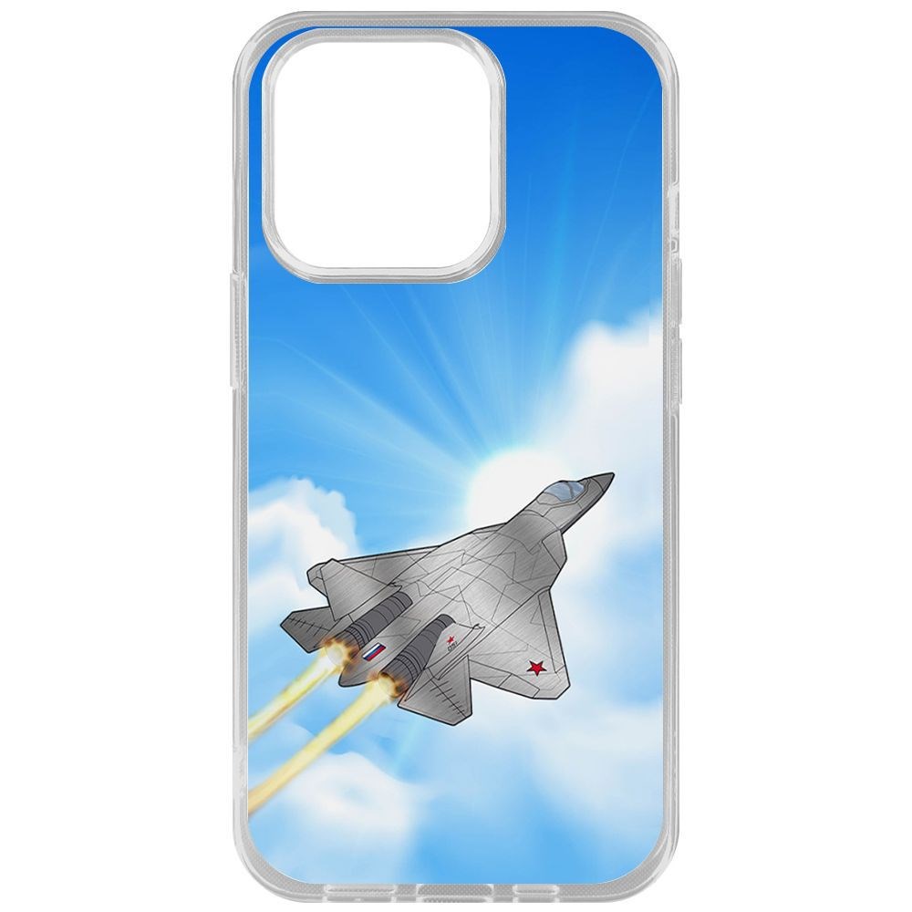 

Чехол-накладка Krutoff Clear Case СУ-57 для iPhone 14 Pro, Прозрачный