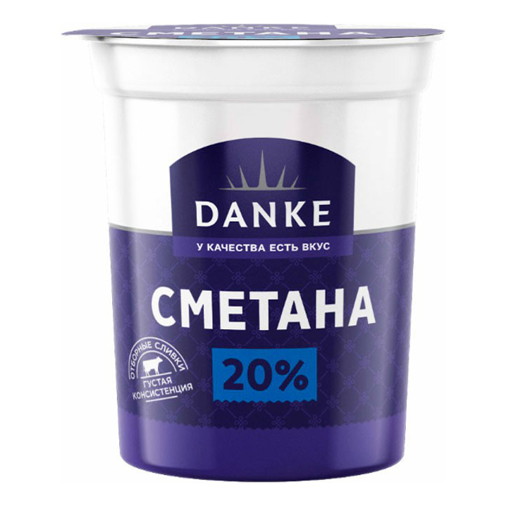 Сметана Danke 20% 300 г