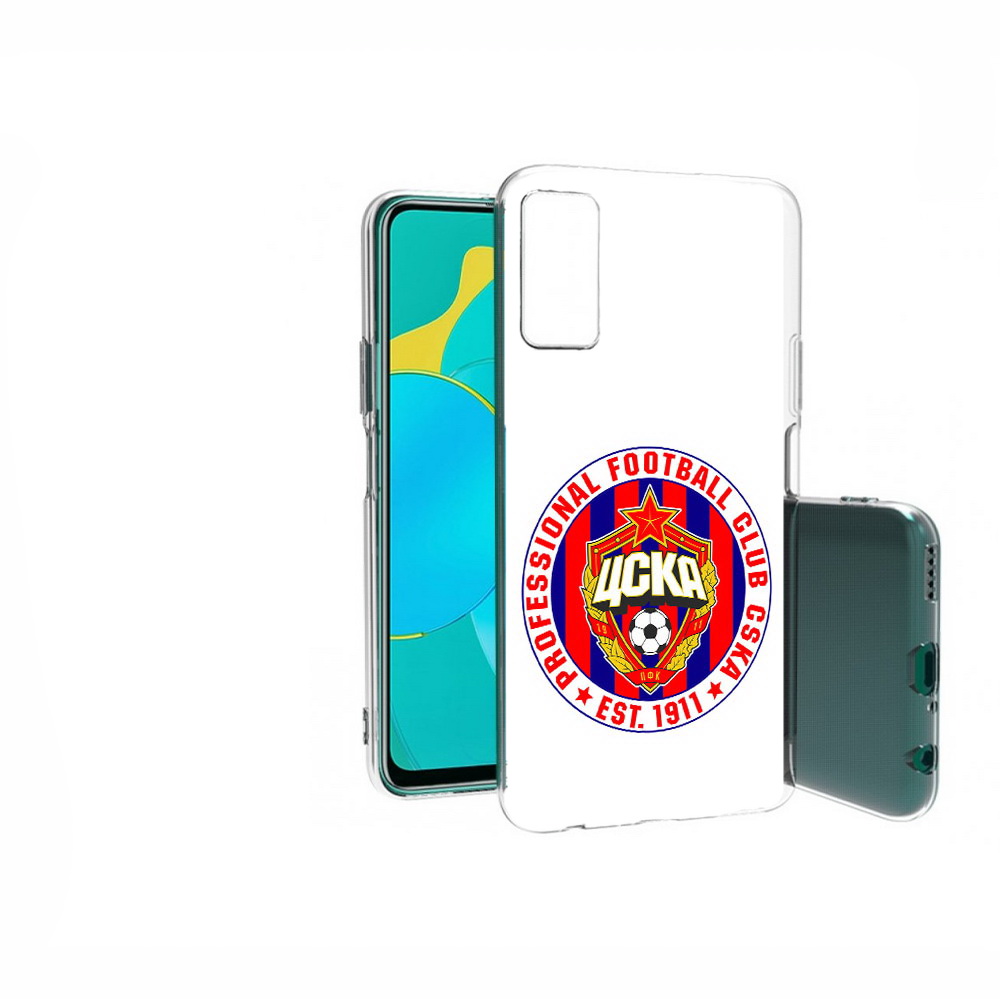

Чехол MyPads Tocco для Huawei Honor 30S ФК ЦСК логотип, Прозрачный, Tocco