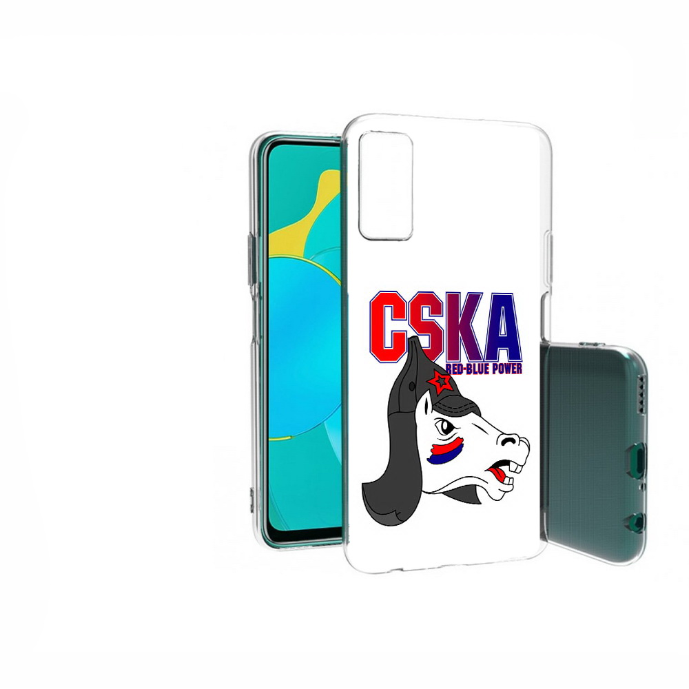 

Чехол MyPads Tocco для Huawei Honor 30S ФК ЦСК лошадка россия, Прозрачный, Tocco