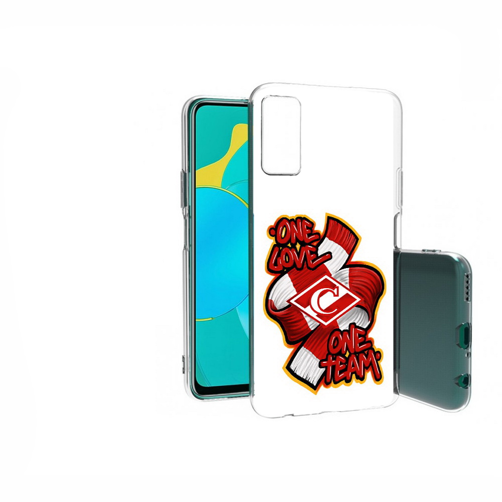 

Чехол MyPads Tocco для Huawei Honor 30S ФК спарак 1 любовь, Прозрачный, Tocco