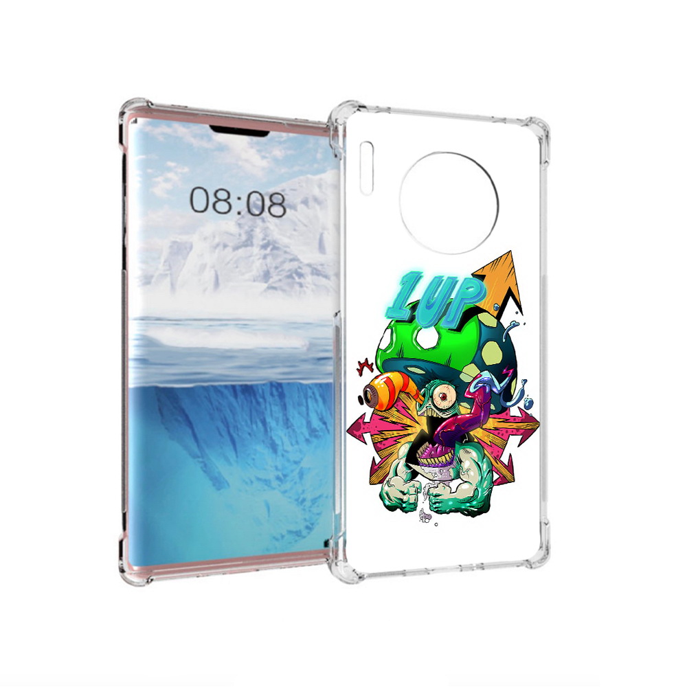 

Чехол MyPads Tocco для Huawei Mate 30 Pro сильный гриб абстракция, Прозрачный, Tocco