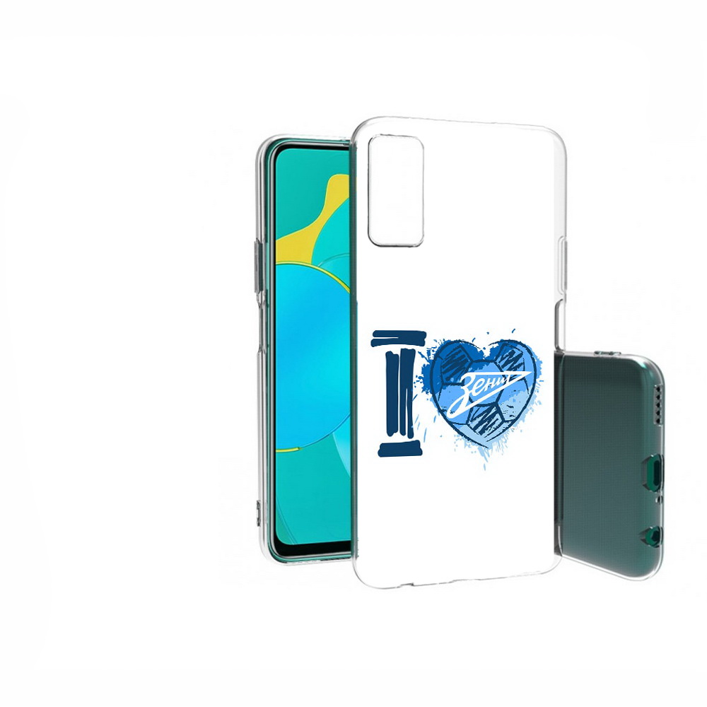 

Чехол MyPads Tocco для Huawei Honor 30S ФК я люблю зенит, Прозрачный, Tocco