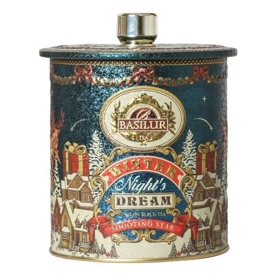 

Чай черный Basilur Winter Night's Dream Shooting Star с ароматами яблока и апельсина 75 г