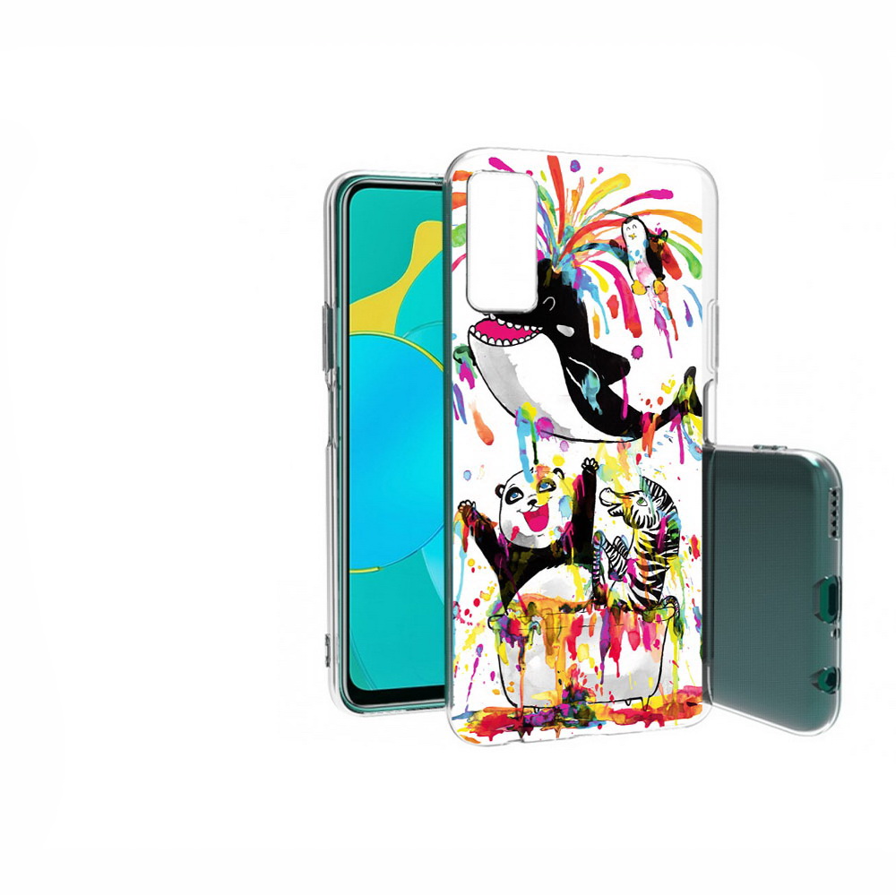 

Чехол MyPads Tocco для Huawei Honor 30S Хиппи кит, Прозрачный, Tocco