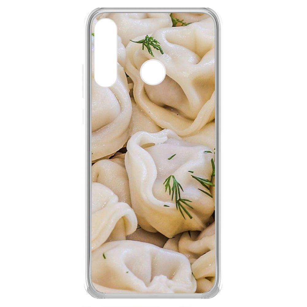 

Чехол-накладка Krutoff Clear Case Пельмешки для Honor 20E