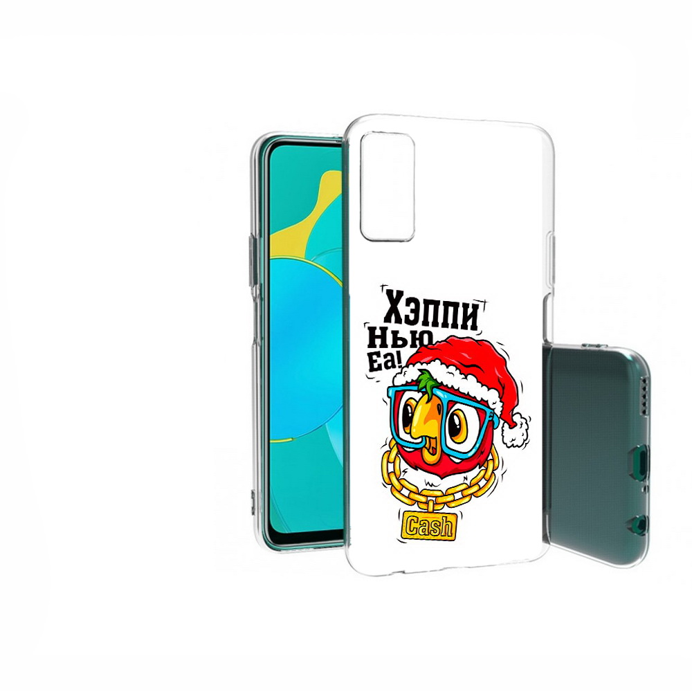 

Чехол MyPads Tocco для Huawei Honor 30S Хэппи нью еа, Прозрачный, Tocco