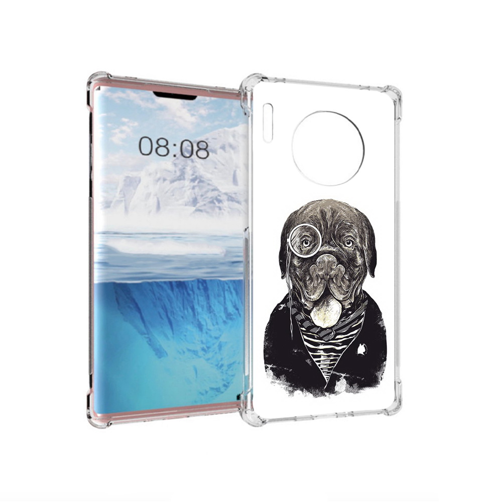 

Чехол MyPads Tocco для Huawei Mate 30 Pro солидный песик, Прозрачный, Tocco
