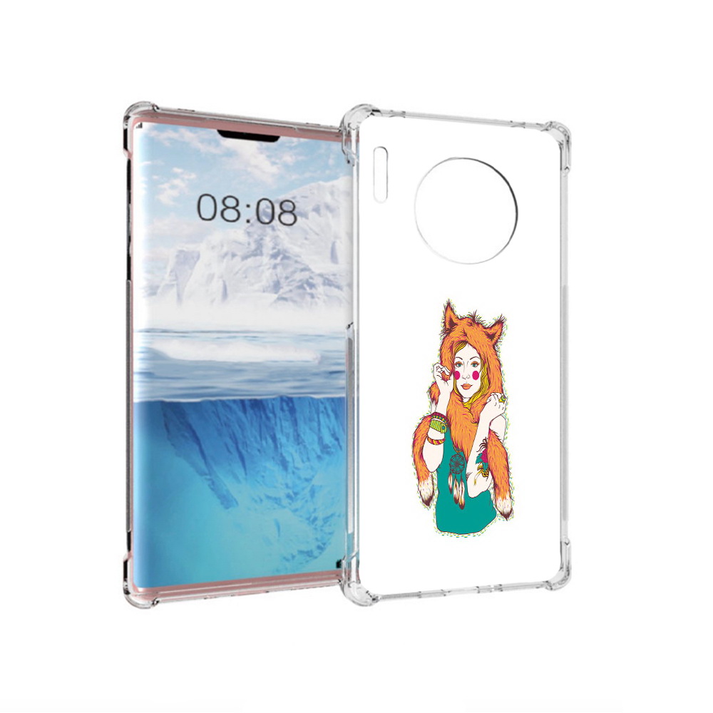 

Чехол MyPads Tocco для Huawei Mate 30 Pro Девушка лиса, Прозрачный, Tocco