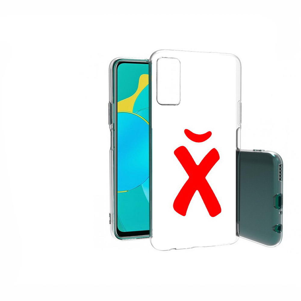 

Чехол MyPads Tocco для Huawei Honor 30S абстракция буква х, Прозрачный, Tocco