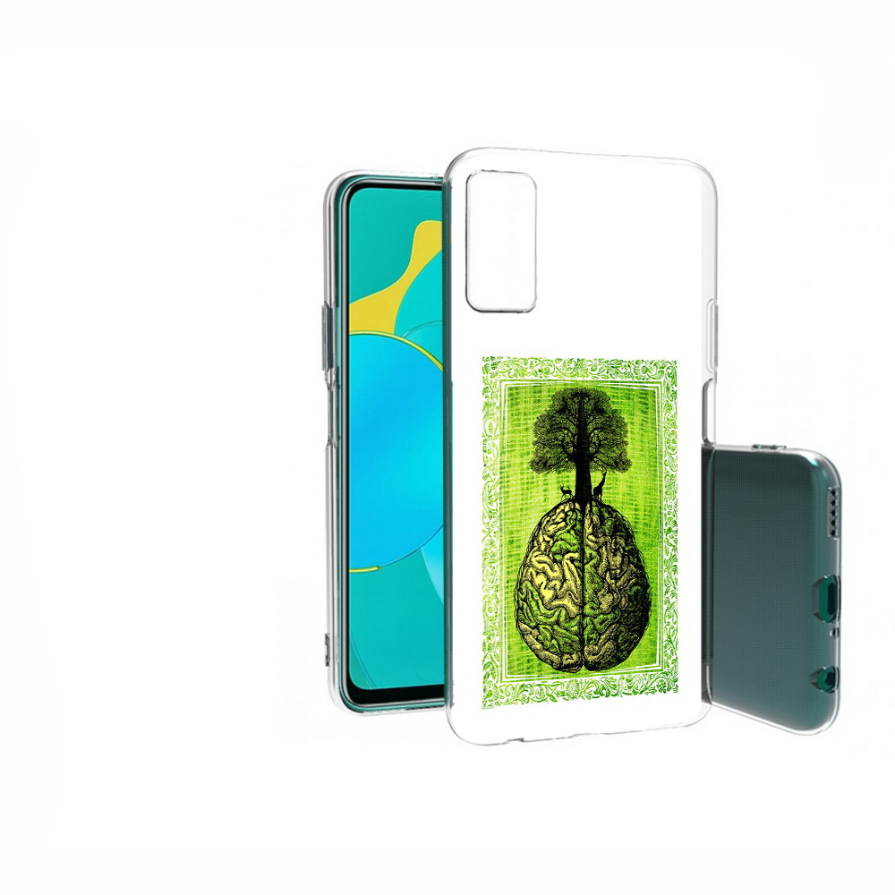 

Чехол MyPads Tocco для Huawei Honor 30S абстракция здоровый мозг, Прозрачный, Tocco