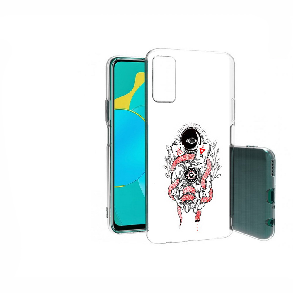

Чехол MyPads Tocco для Huawei Honor 30S абстрация связанные руки, Прозрачный, Tocco
