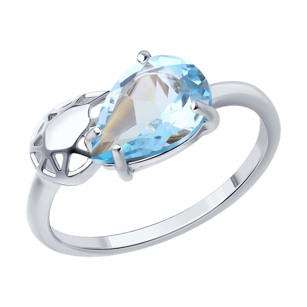 

Кольцо из серебра р. 19,5 Diamant 94-310-02688-1, топаз, 94-310-02688-1