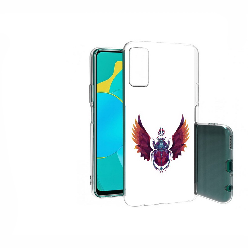 

Чехол MyPads Tocco для Huawei Honor 30S алмазный скоробей, Прозрачный, Tocco