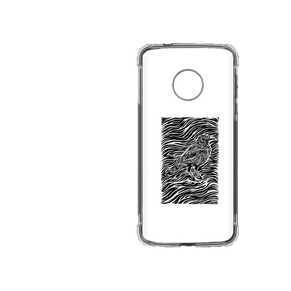 

Чехол MyPads Tocco для Motorola Moto Z2 Force ворон в абстракции, Прозрачный, Tocco