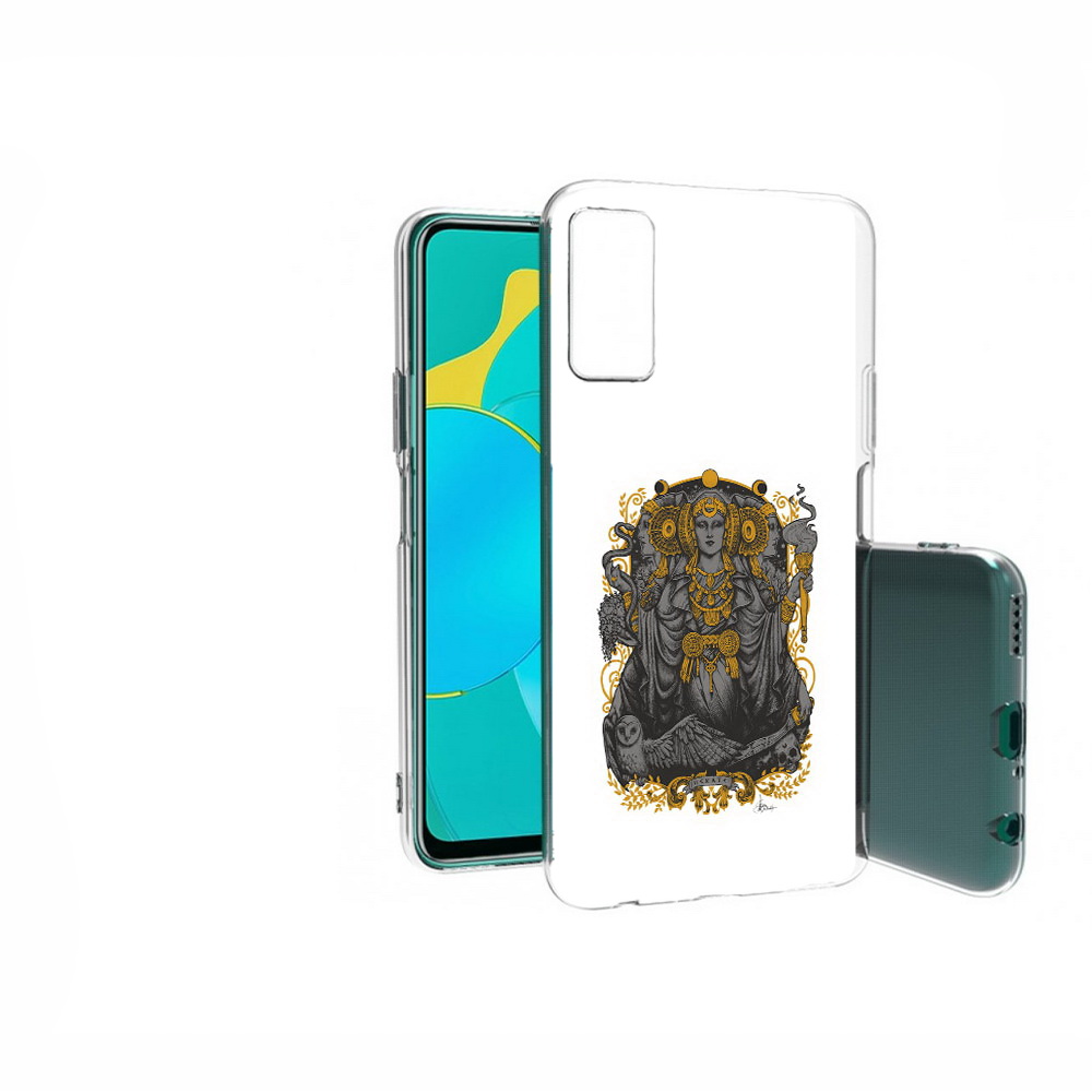 

Чехол MyPads Tocco для Huawei Honor 30S божество с золотыми элементами, Прозрачный, Tocco