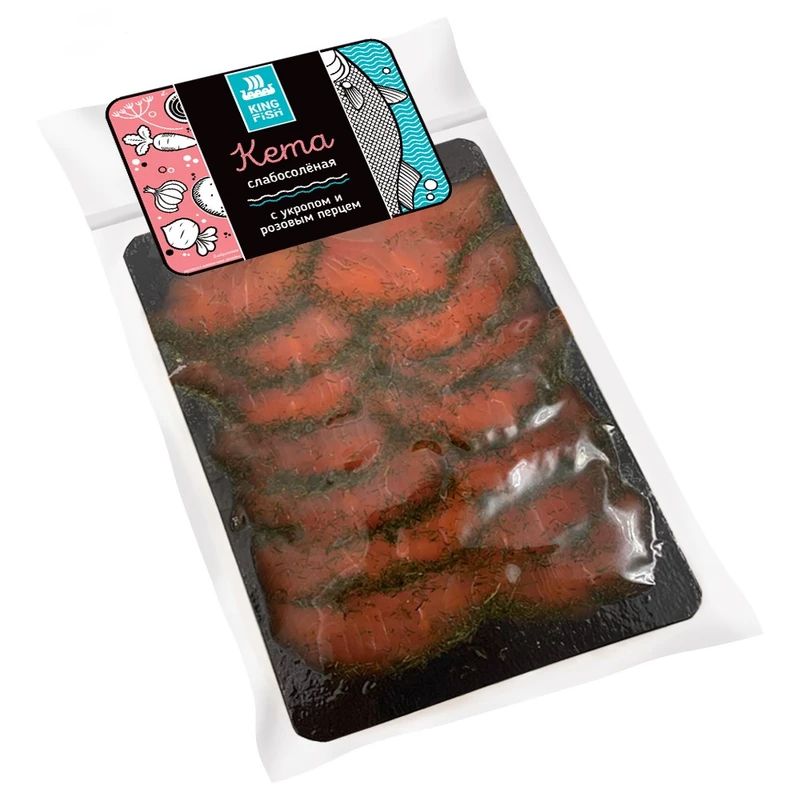 

Кета слабосоленая King Fish кусочки филе 200 г