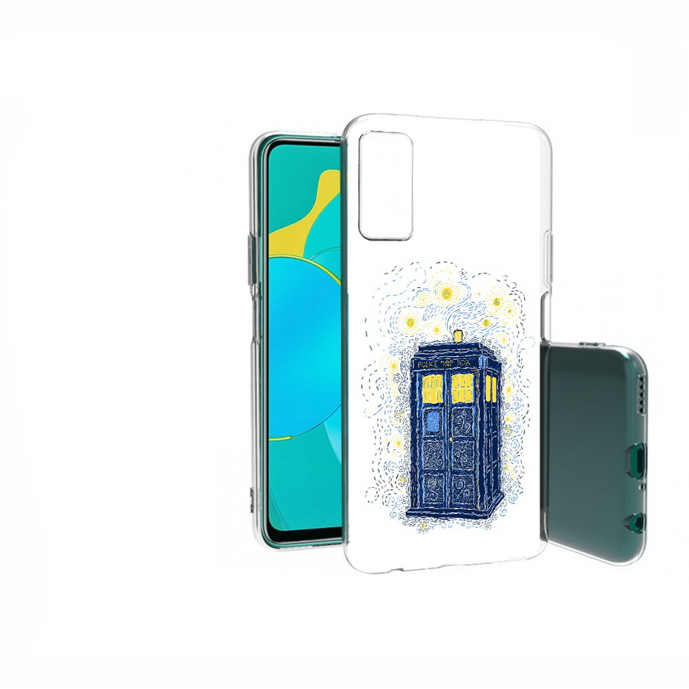 

Чехол MyPads Tocco для Huawei Honor 30S будка рисунок, Прозрачный, Tocco