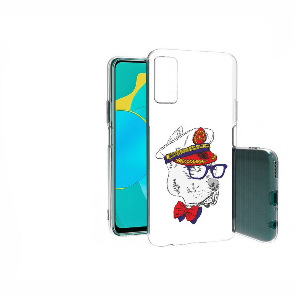 

Чехол MyPads Tocco для Huawei Honor 30S бульдог, Прозрачный, Tocco