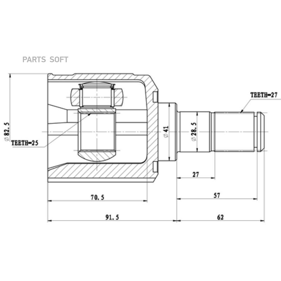 

Шрус Zikmar арт. Z87809R