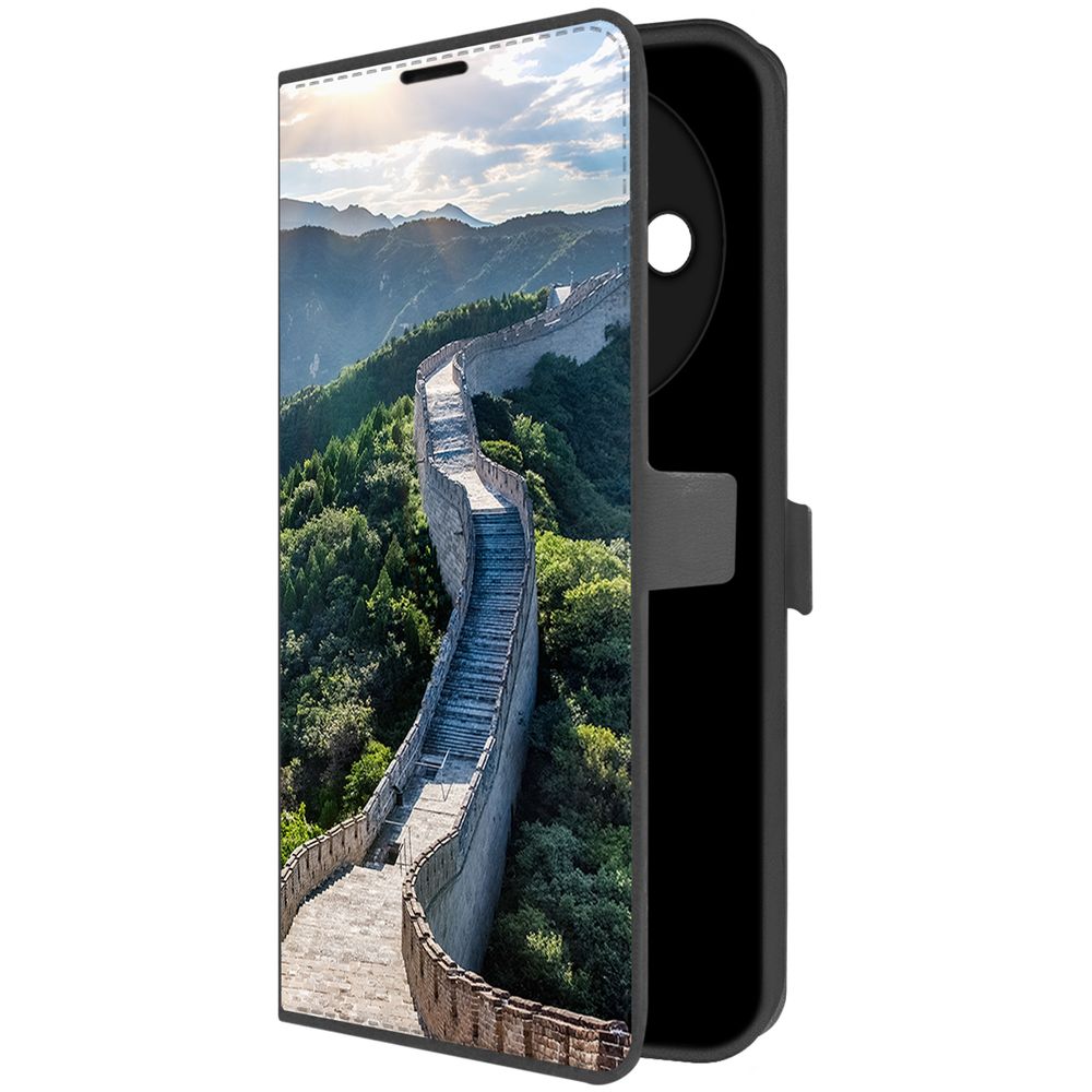 

Чехол-книжка Krutoff Eco Book для Xiaomi Redmi A3x Китай, Великая Стена (черный)