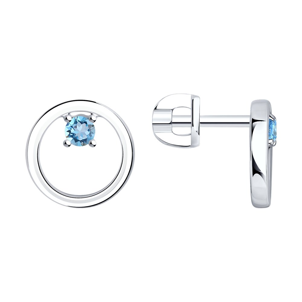 

Серьги из серебра SOKOLOV 92023080, топаз, 92023080