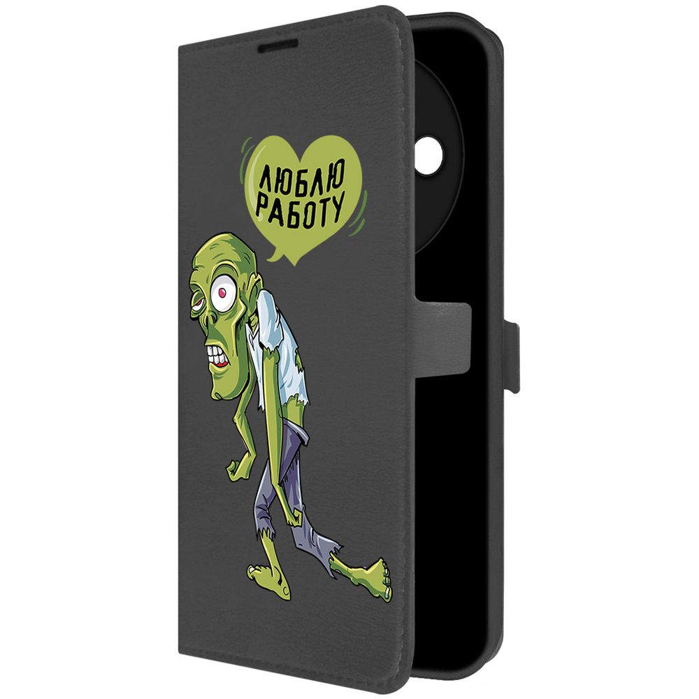 

Чехол-книжка Krutoff Eco Book для Xiaomi Redmi A3x Люблю Работу (черный)