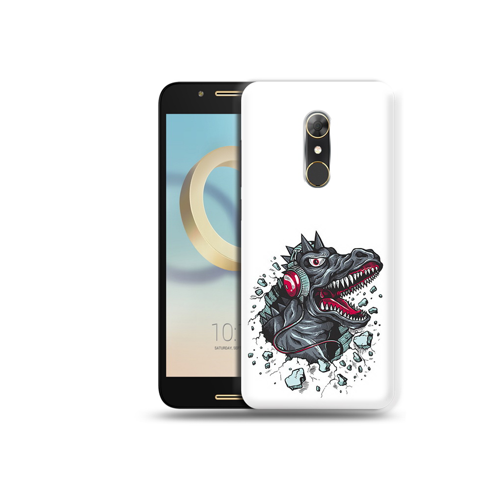 

Чехол MyPads Tocco для Alcatel A7 Нарисованный динозавр в наушниках (PT133991.671.124), Прозрачный, Tocco