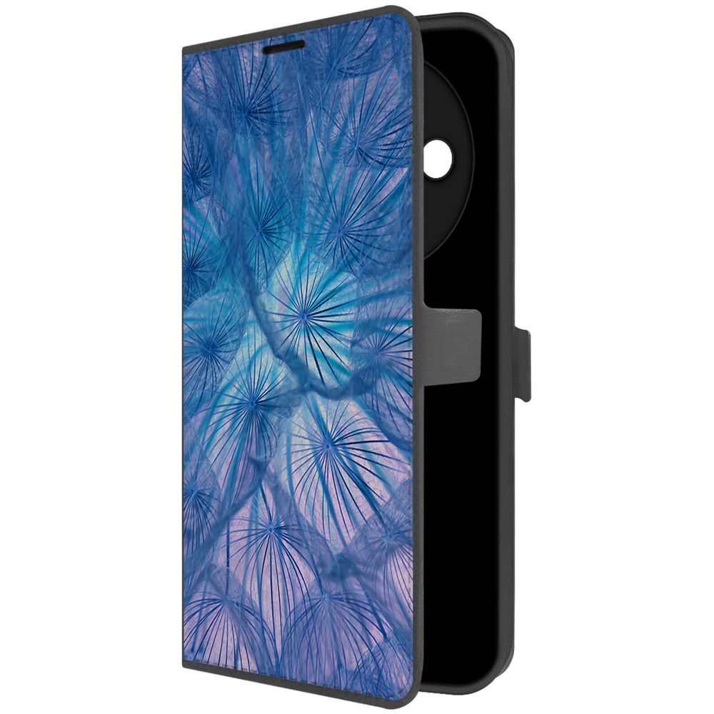 

Чехол-книжка Krutoff Eco Book для Xiaomi Redmi A3x Синий одуванчик (черный)