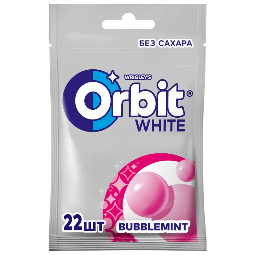 

Жевательная резинка Orbit white bubblemint 30 г