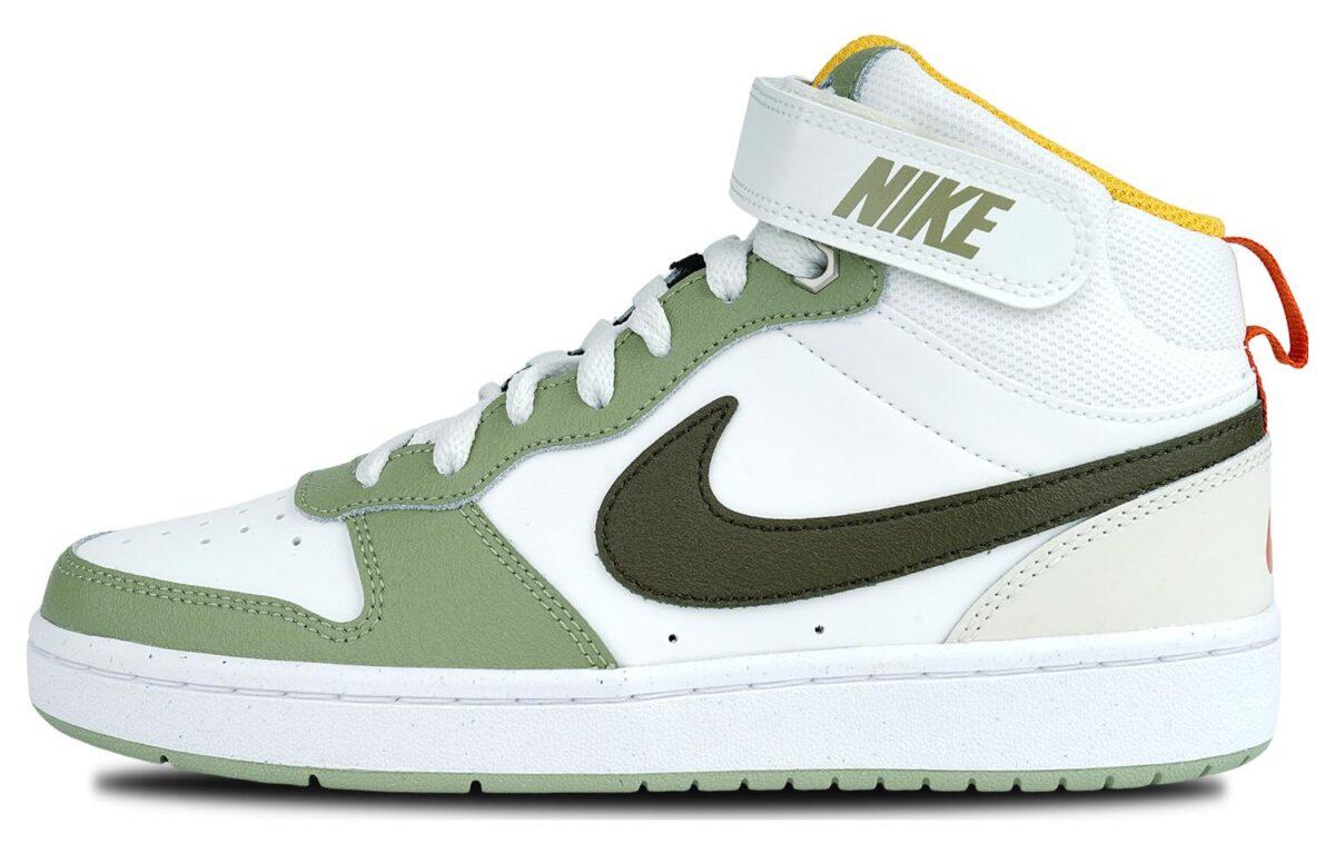 

Кеды унисекс Nike Court Borough GS белые 36 EU, Белый, Court Borough GS