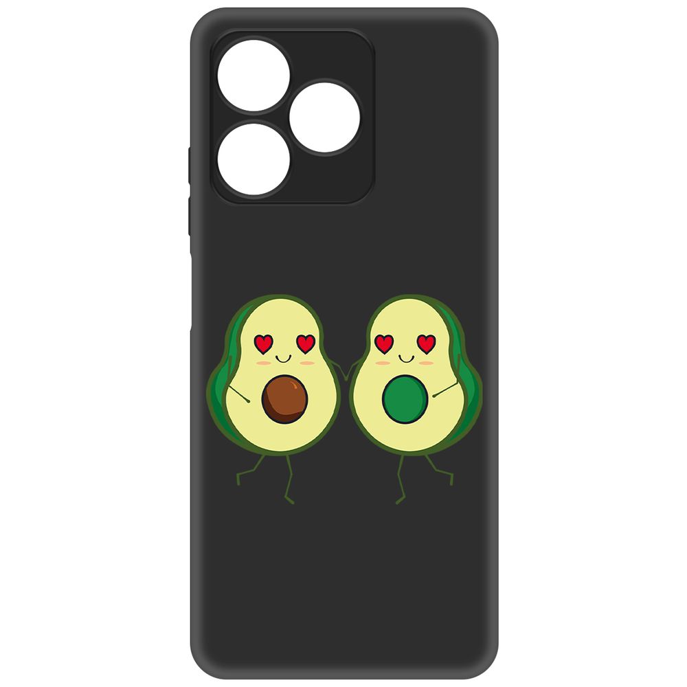 

Чехол-накладка Krutoff Soft Case Авокадо Пара для Realme C63 черный