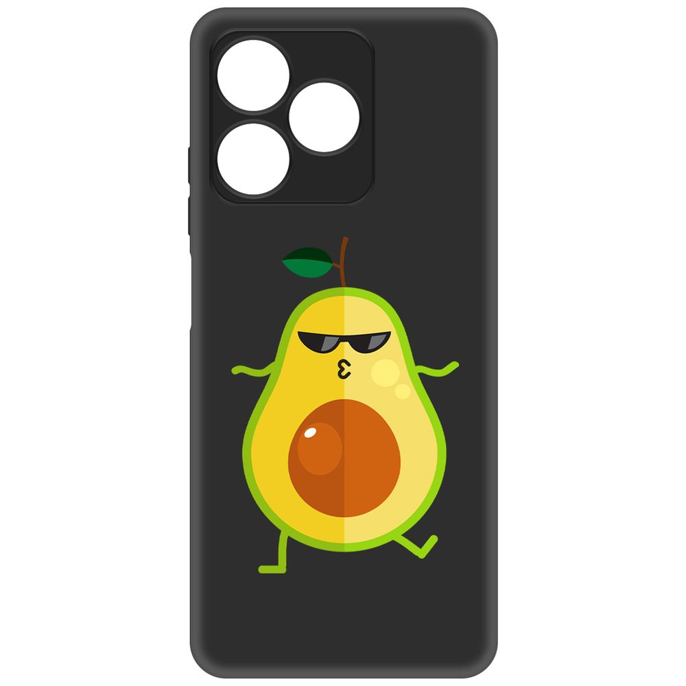 

Чехол-накладка Krutoff Soft Case Авокадо Стильный для Realme C63 черный