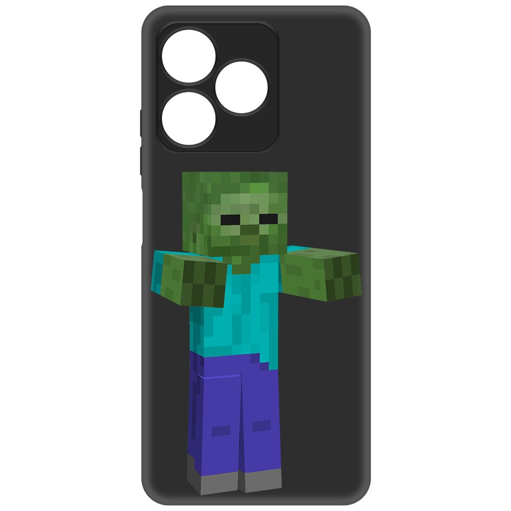 

Чехол-накладка Krutoff Soft Case Minecraft-Гигант для Realme C63 черный