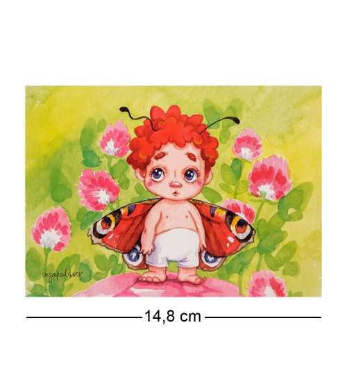 

Почтовая открытка Мой любимый малыш SZ-353 113-504376, Розовый;зеленый