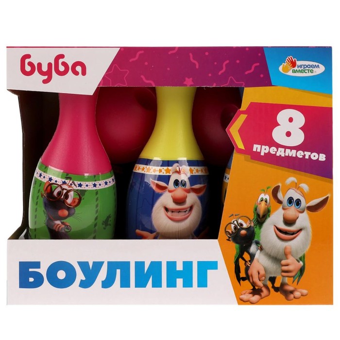 

Набор для боулинга «Буба», 6 кеглей, 2 мяча