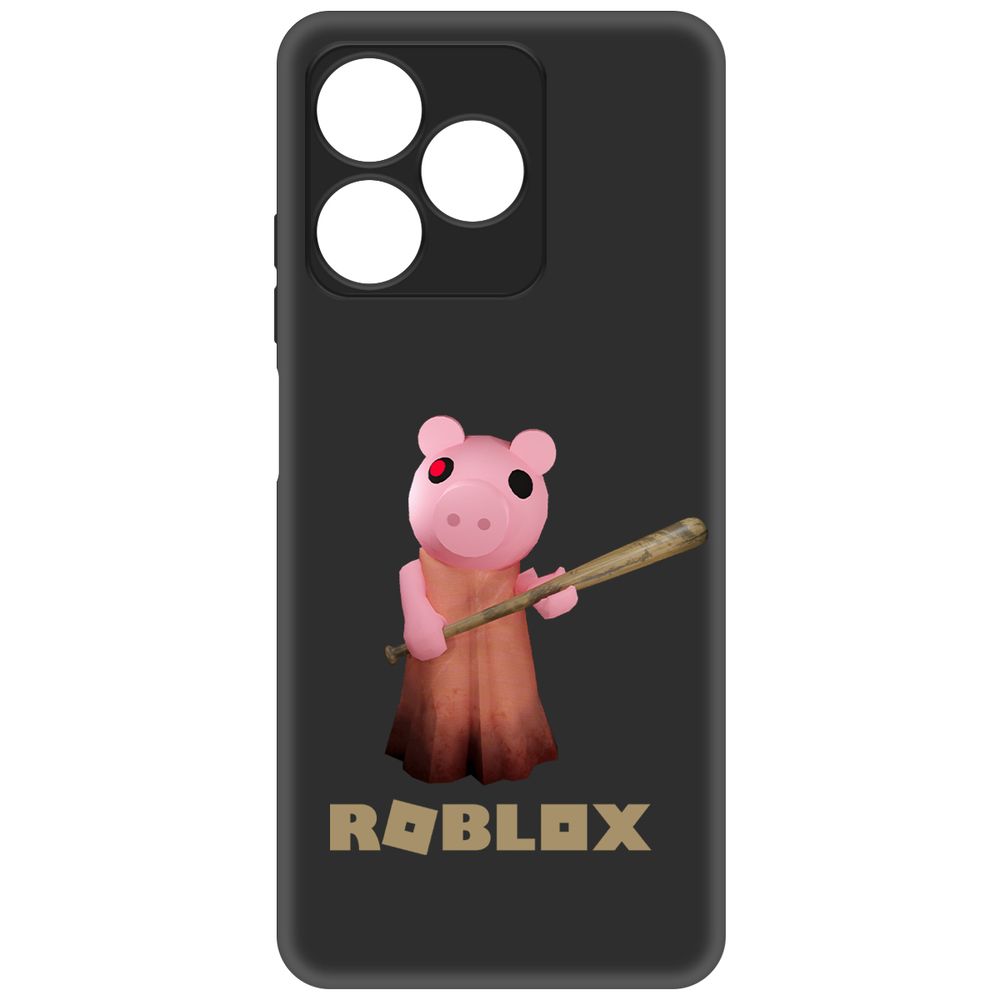 

Чехол-накладка Krutoff Soft Case Roblox-Пигги для Realme C63 черный