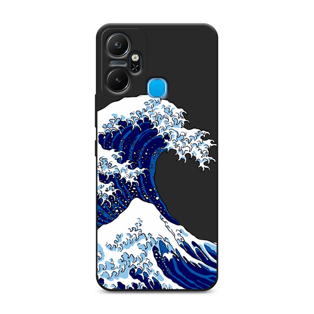 

Чехол Awog на Infinix Smart 6 Plus "Волна в Канагаве", Синий;белый, 3102352-1