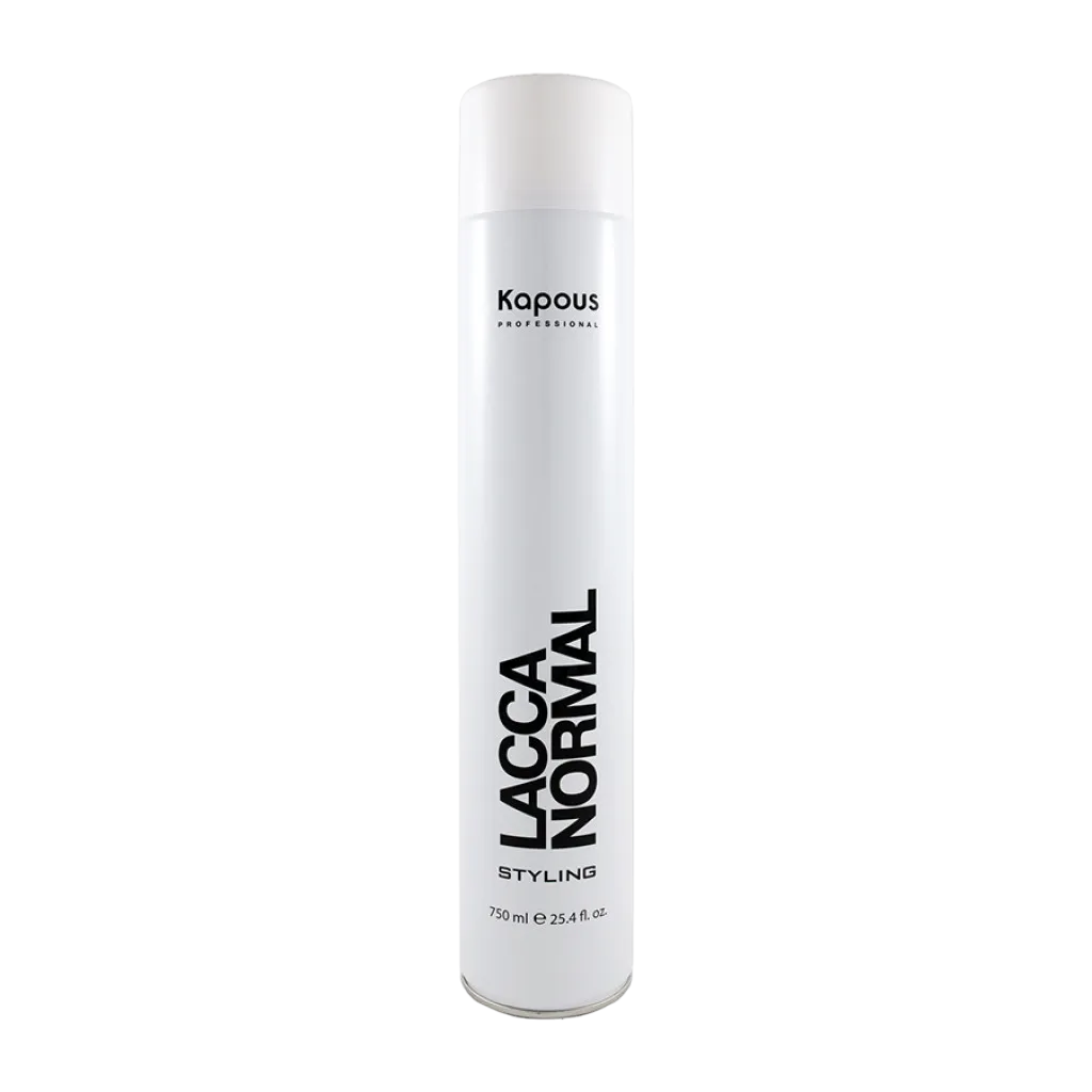 Kapous Professional Лак аэрозольный для волос нормальной фиксации Lacca Normal, 750 мл