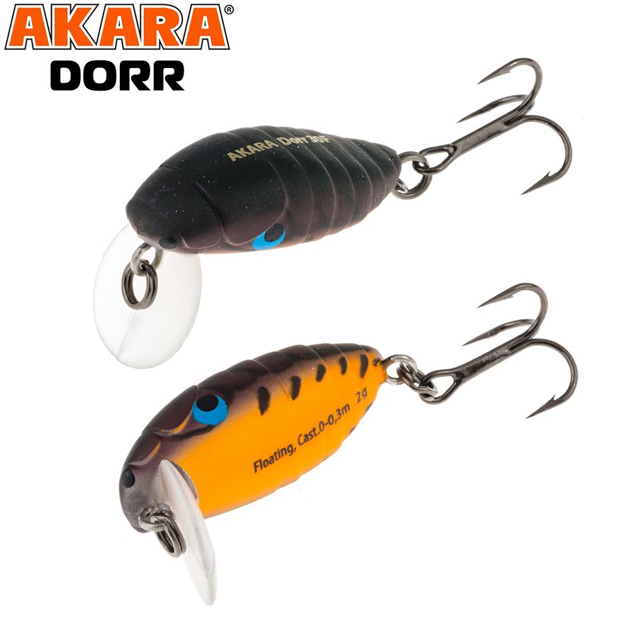 

Воблер Akara Dorr 30F 2,0 гр 1/14 oz 1,2 in A202, Разноцветный, Dorr