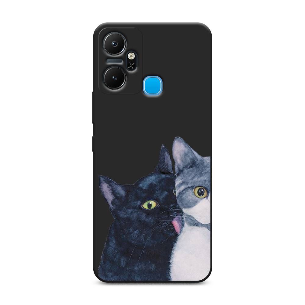 

Чехол Awog на Infinix Smart 6 Plus "Кошачья любовь", Синий, 3102352-1