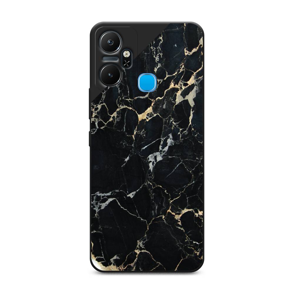 фото Чехол awog 3102352-1 для infinix smart 6 plus "черный мрамор уголок"