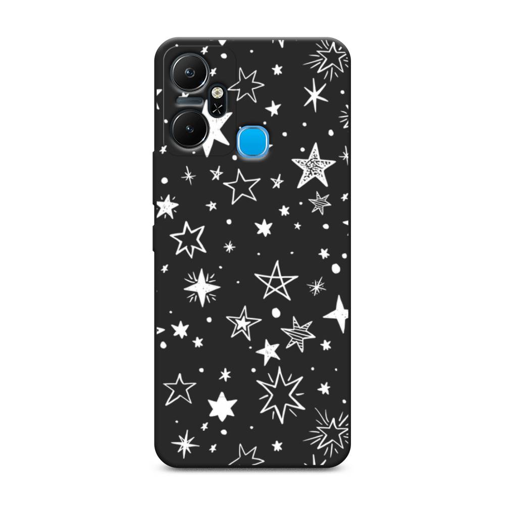 

Чехол Awog на Infinix Smart 6 Plus "Звездочки графика белая", Прозрачный;белый, 3102352-1