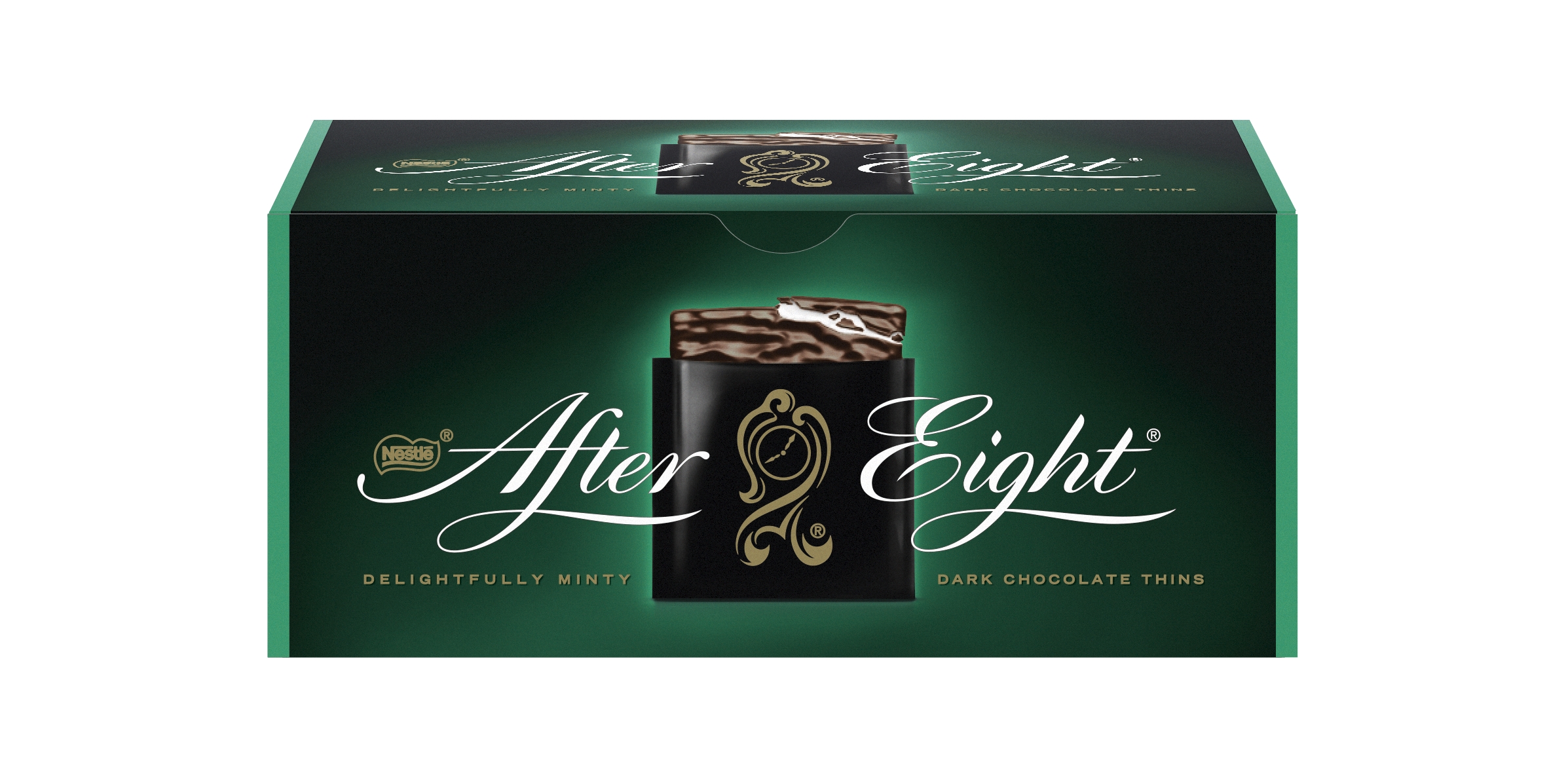 фото Шоколад темный nestle after eight с начинкой со вкусом мяты 200 г