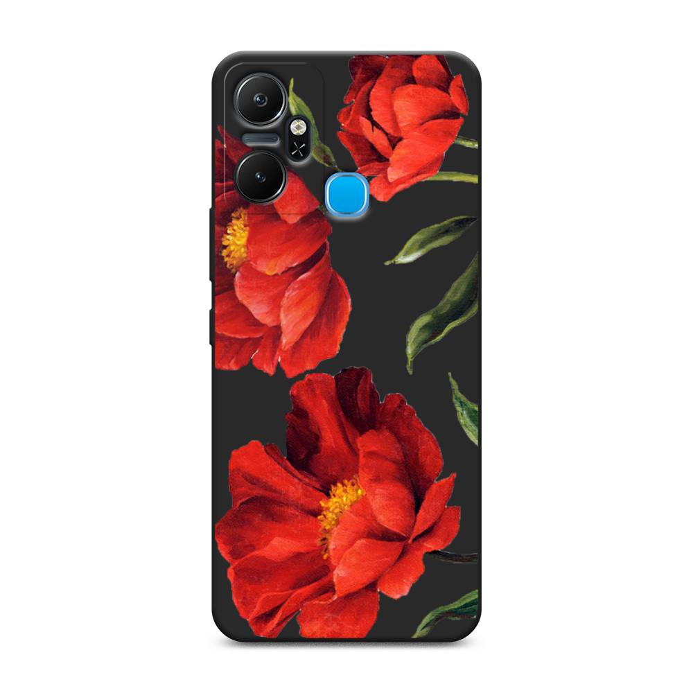 

Чехол Awog на Infinix Smart 6 Plus "Красные маки", Красный, 3102352-1